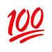100 points emoji